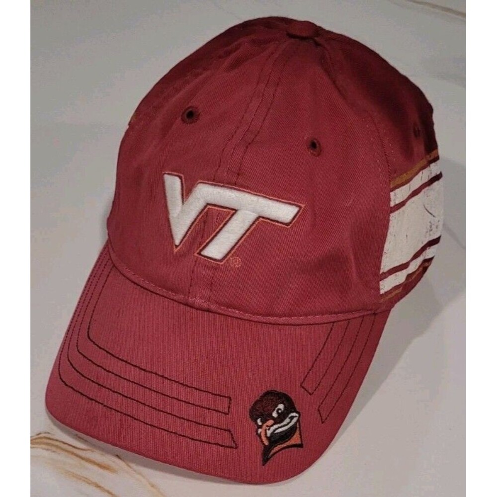 Virginia Tech Hokies VT Hat Drew Pearson Signature Series Cap RARE Adjustable